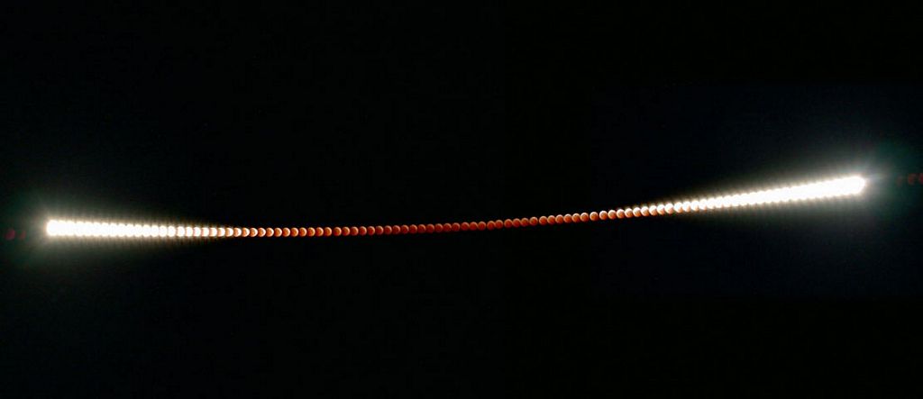 A Time-Lapse Lunar Eclipse