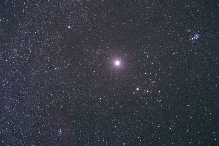 Bright Jupiter in Taurus