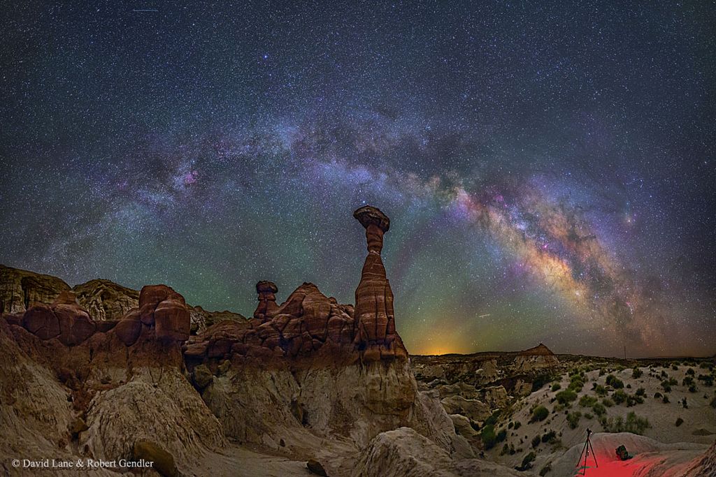 The Milky Way Over the Arizona Toadstools