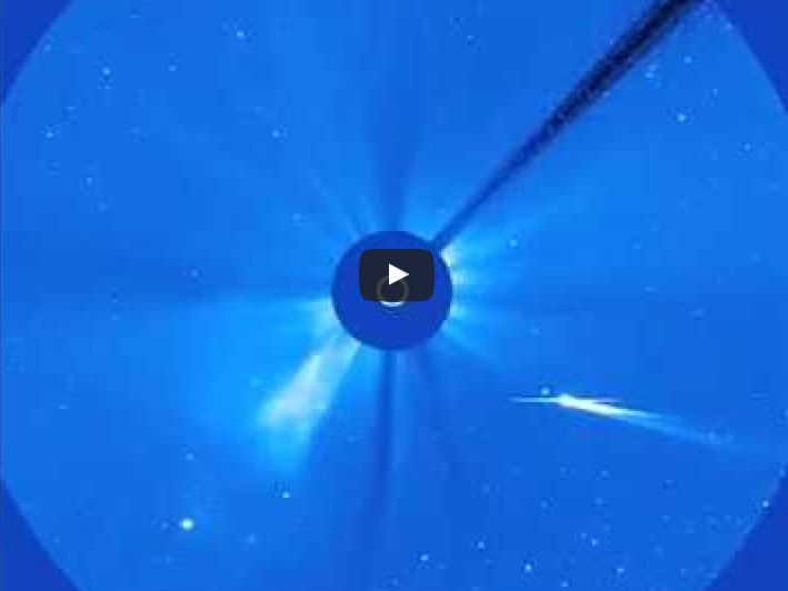 Comet ISON Being Destroyed by the Sun