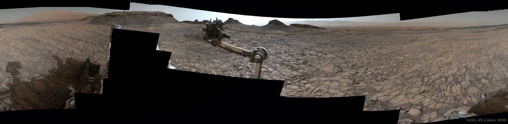 Curiosity at Murray Buttes on Mars