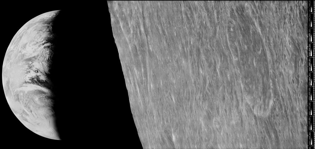 La Terre de puis le Lunar Orbiter
