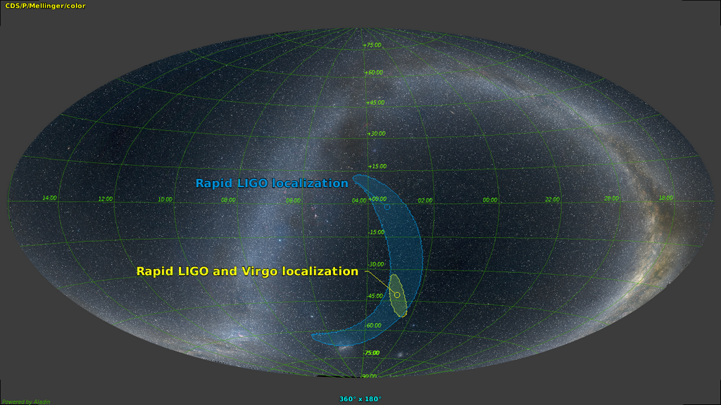LIGO-Virgo GW170814 Skymap