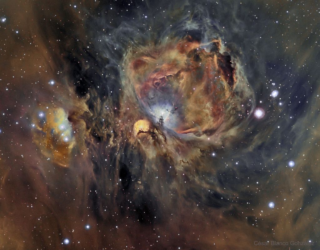 La Nebuleuse d'Orion en oxygene, hydrogene, et soufre
