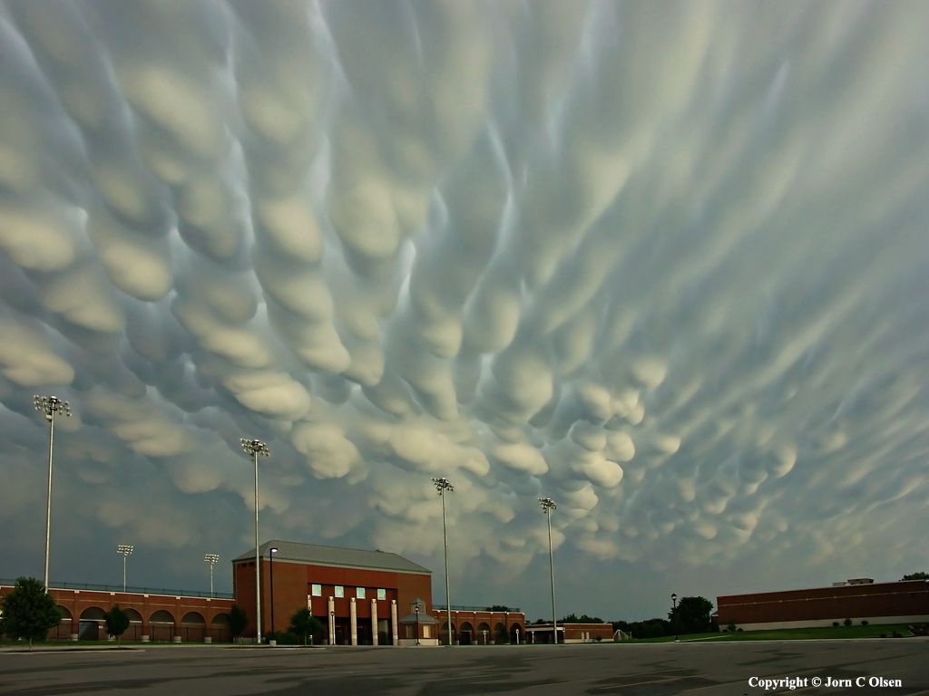 Mammatus Clouds over Nebraska