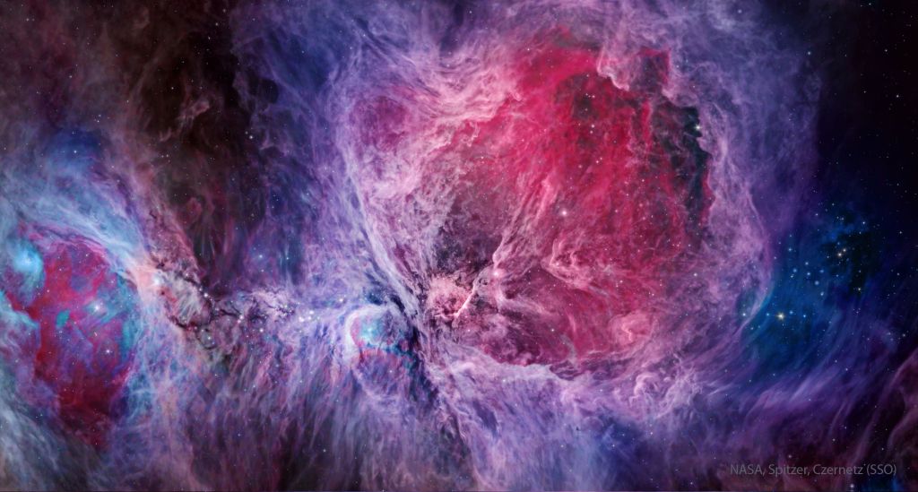 The Orion Nebula in Visible and Infrared