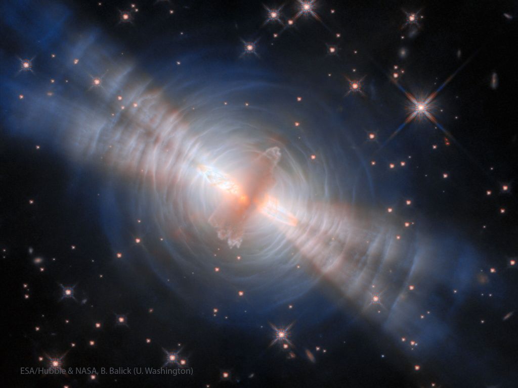 The Egg Nebula from the Hubble Telescope