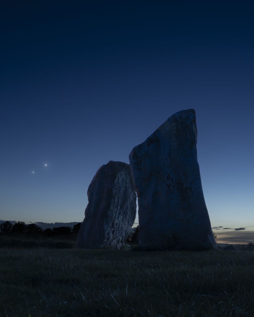 Venus and Jupiter: Conjunction from Avebury