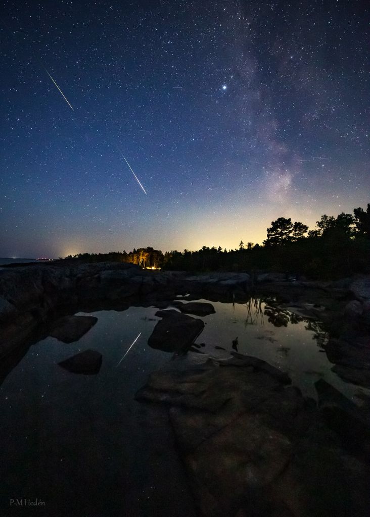 Bright Perseids from Sweden