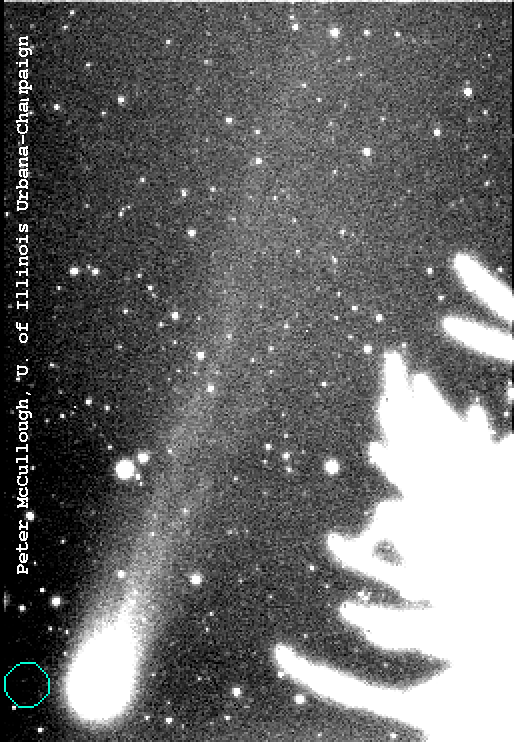 Comet Hyakutake Passes the Earth