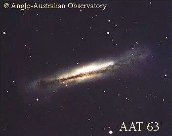Spiral Galaxy NGC 3628 Edge On