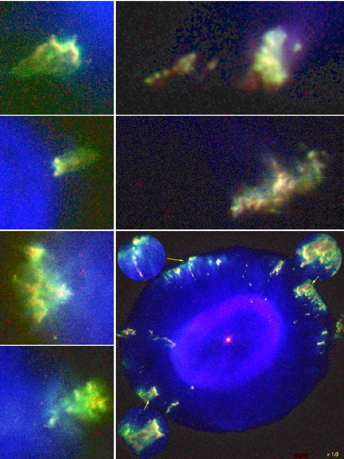 Fliers Around the Blue Snowball Nebula