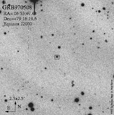 Optical Transient Near GRB970508 Shows Distant Redshift