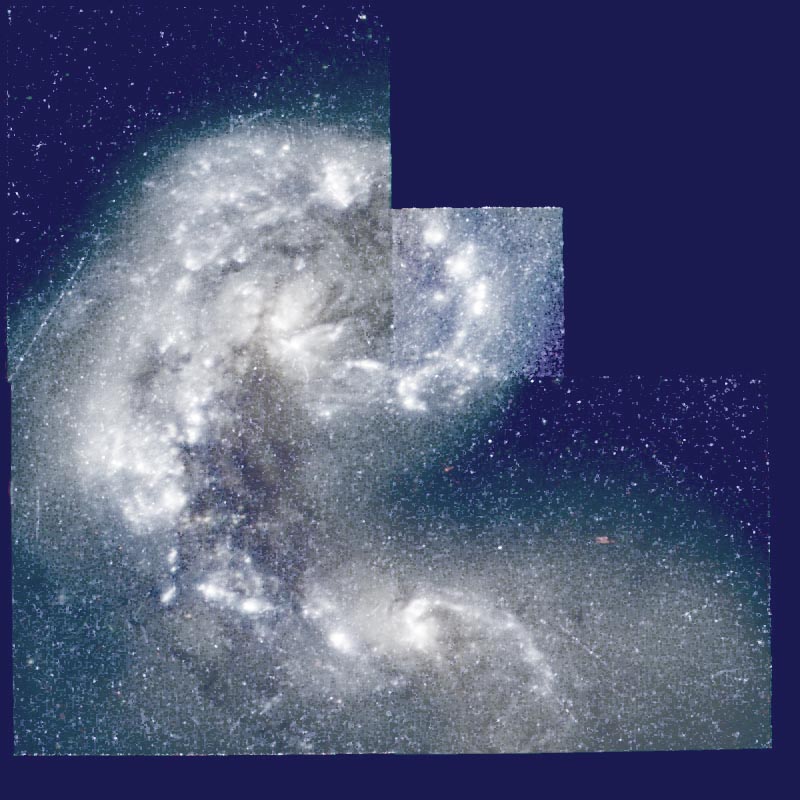Bright Star Knots in NGC4038