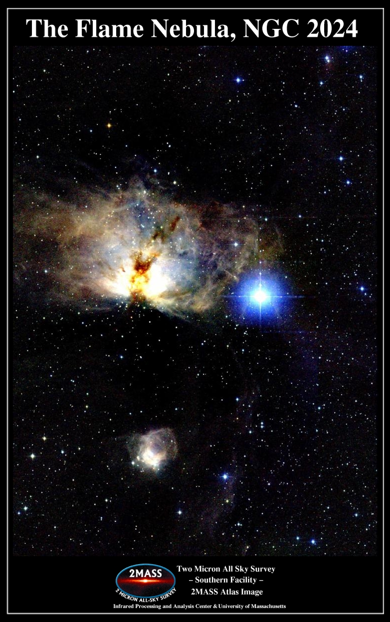 The Flame Nebula in Infrared