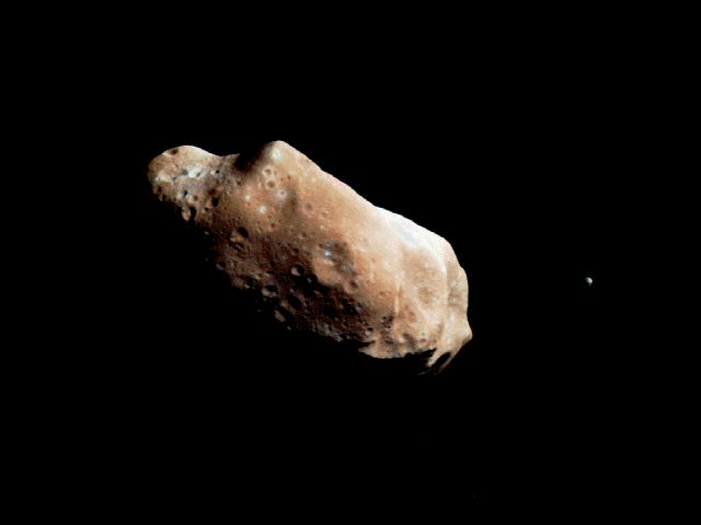Ida and Dactyl: Asteroid and Moon